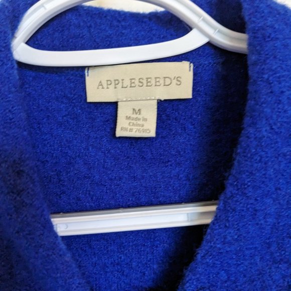 COBALT | Boiled Wool Cardigan / Jacket | M | EUC | Appleseed's| Y2K Vintage - Picture 2 of 8